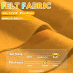 Honey Gold 36" X 36" Felt Fabric Sheet - Image 2