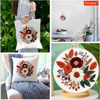 Zhenqing Floral Bouquet Cross Stitch Kit - Image 6