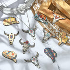 18 pcs 9 Styles Western Cattle Theme Wood Cutout Charms Cow Cap Hat Animal Wood - Image 6