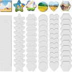 60 Pcs Magnetic Canvas Panel Mini Canvas Boards by ZhouBoat