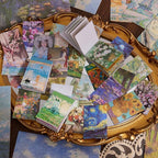 Scrapbooking Supplies Kit Plus 480Pcs, Vintage Van Gogh Oil Painting Aesthetic - Image 7