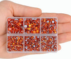 4000pcs Mixed Size Hot Fix Round Crystals Gems Glass Stones Hotfix Flat Back - Image 6