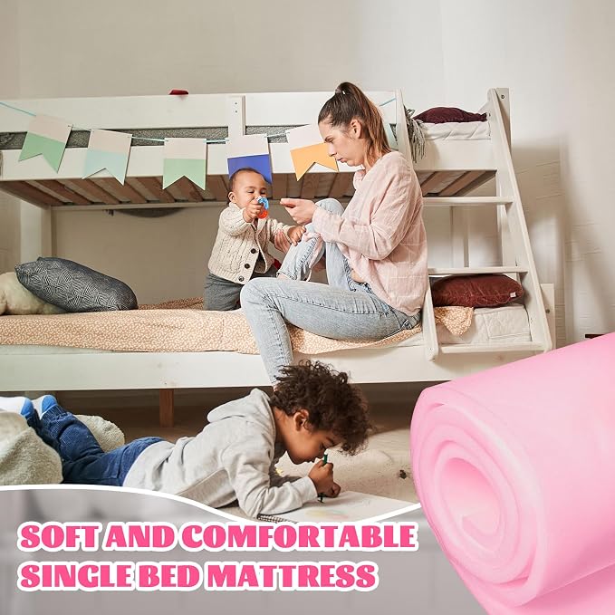 Amylove 1 Pack Polyurethane Foam 1" x 24" x 72" High Density Cushion Upholstery - Image 6
