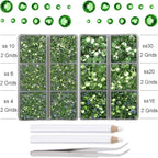 10000Pcs 2-Boxes Mixed Size Hot Fix Round Crystals Gems Glass Stones Hotfix - Image 3