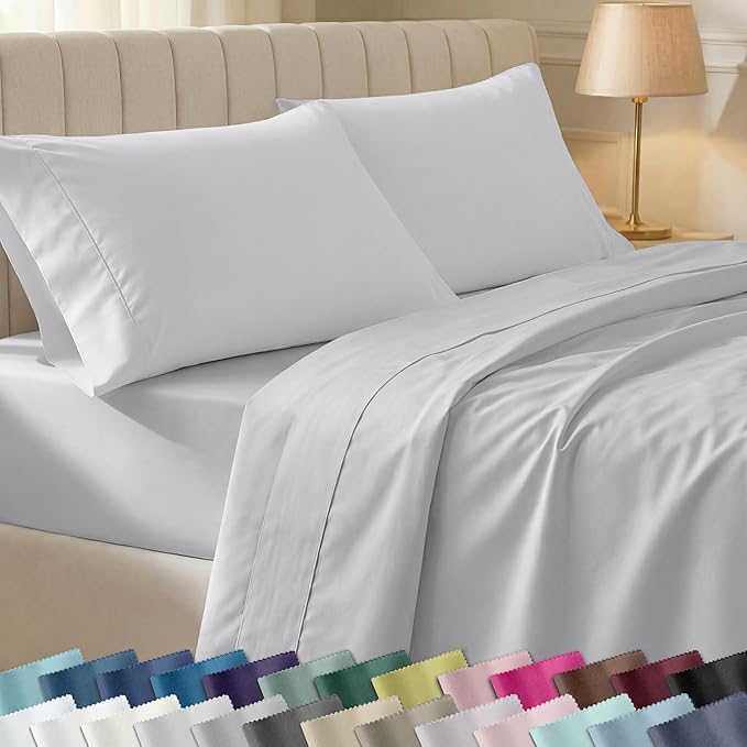 California Design Den Soft Cotton Queen Size Bed Sheets Set, 400 Thread Count by CaliforniaDesignDen