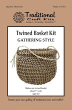 Traditional Craft Kits Twined Basket Weaving Kit, Gathering Style | DIY Basket by TraditionalCraftKits