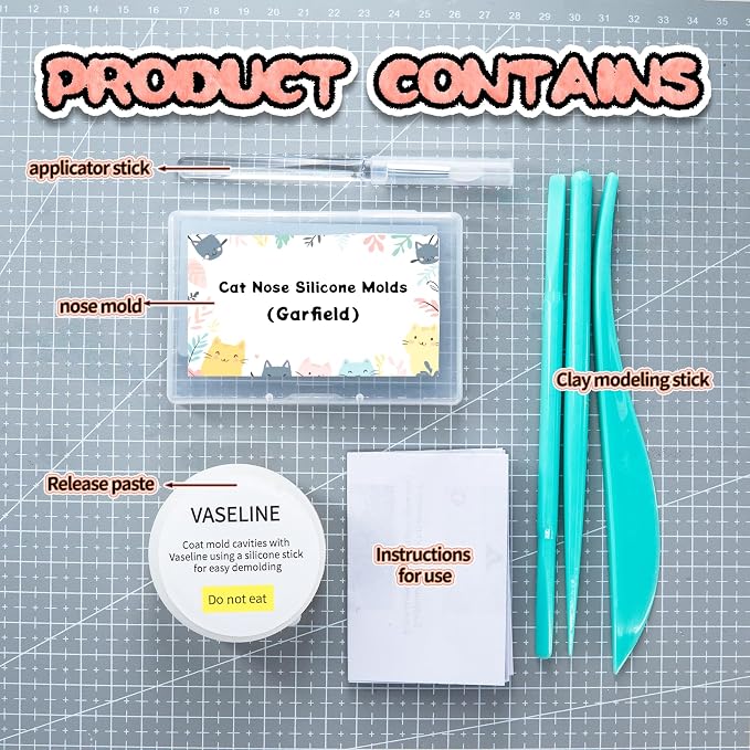 Nuvretk 8 Cute Silicone Molds for Needle Felting - Image 2