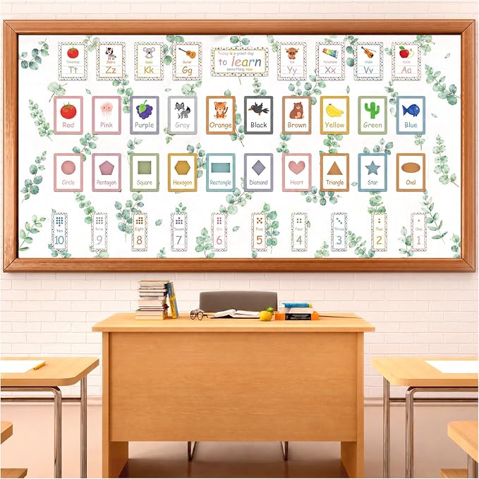 Eucalyptus Bulletin Board Roll Non-Woven Fabric Poster | Back to School - Image 4