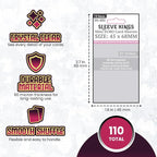 Sleeve Kings Mini Euro Card Sleeves 45 x 68 mm – 110 Pack, Extra Clear 60 - Image 4