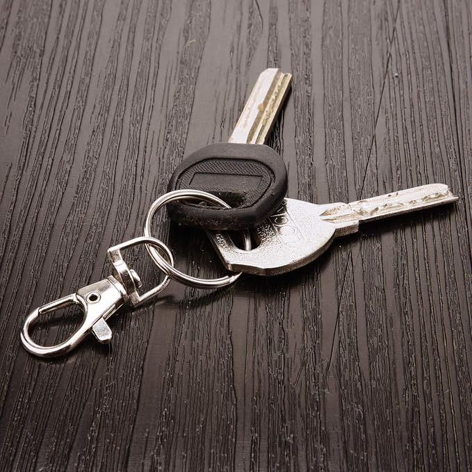 Metal Swivel Lanyard Snap Hooks and Split Key Rings Chain Hook Keychain - Image 7