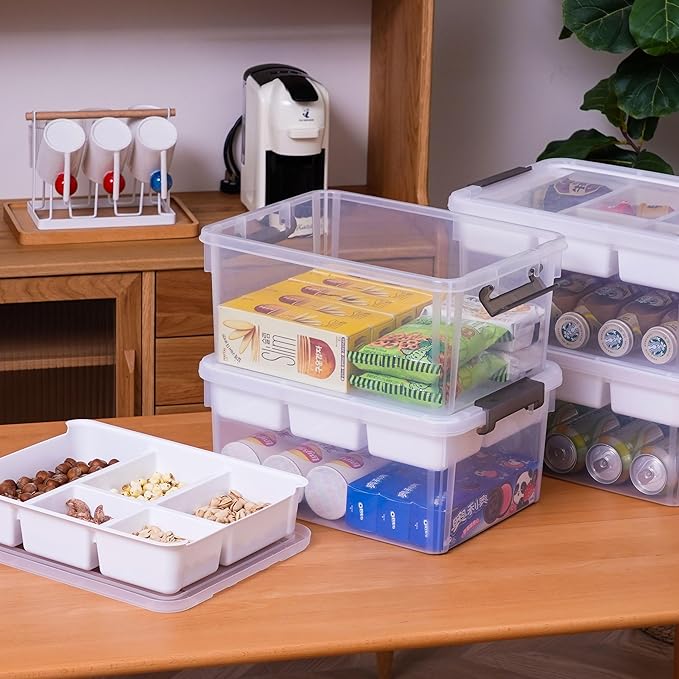 Citylife 17QT 4Packs Clear Craft Organizers and Storage Box - Image 4