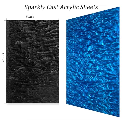 TOEPODO Pearlescent Ripple Cast Acrylic Sheets 1/8inch Thick Marble Acrylic - Image 5