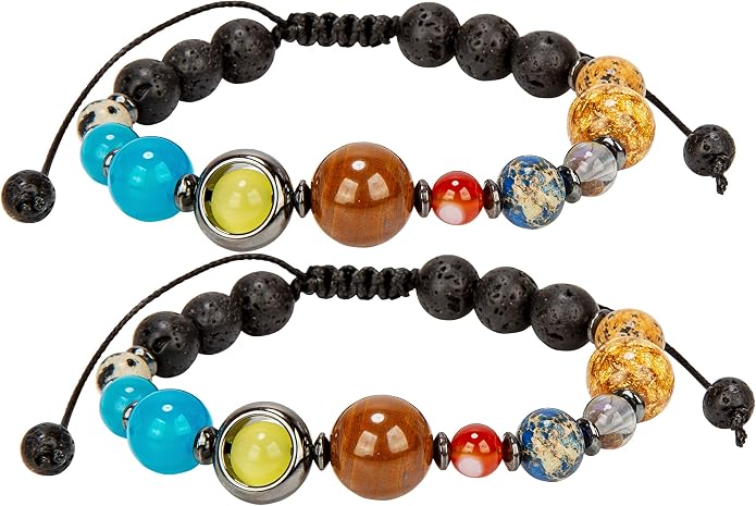 SPUNKYsoul New! His and Hers Couple Circle Distance Universe Bracelets by SPUNKYsoul