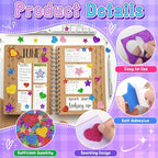 1000PCS Glitter Foam Stickers, Colorful Heart & Star Stickers, Self-Adhesive - Image 3