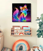 GXGLLPZBY Diamond Art Kits for Beginners, Dreamy Glowing Cat Diamond Painting - Image 7