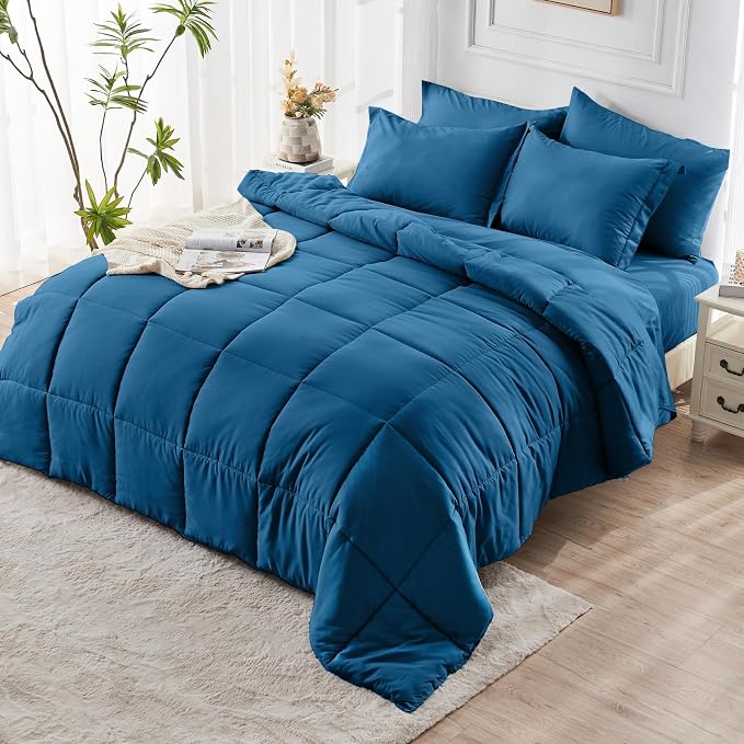JOLLYVOGUE California King Comforter Set, Ultra-Soft Bed in a Bag Cal King Size - Image 9