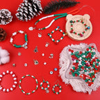 Wuollgess 2600 PCS Christmas Beads, Clay Beads Kit, Pony Beads and Glass Seed - Image 3