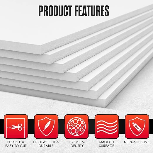 Foam Sheets for CraFts, Thin EVA CraFt Sheets, 10 Pack, 9 x 12 Inch | - Image 2