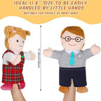 Civaner 6 Pieces Hand Puppet Set 11.8 Inch Family Members Puppets Theater Mother - Image 2