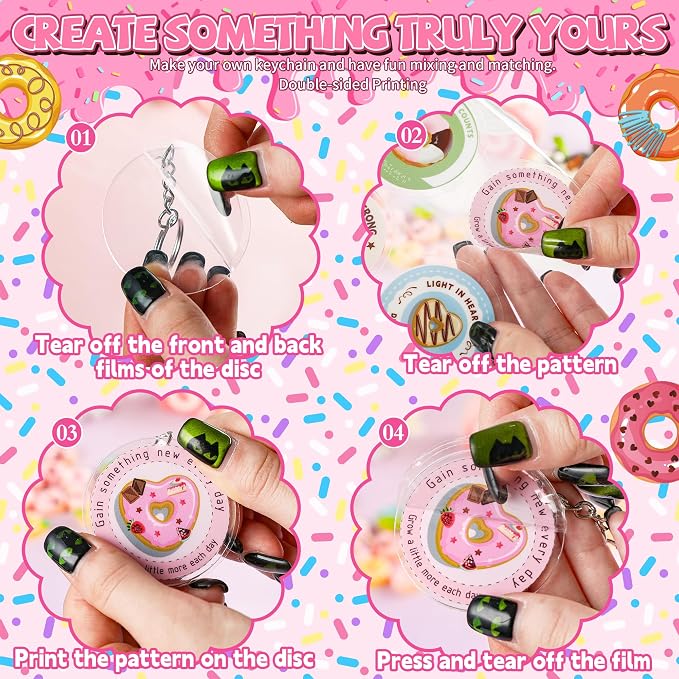 151Pcs Keychain Blanks Kit, DIY Keychain Making Kit - Image 4
