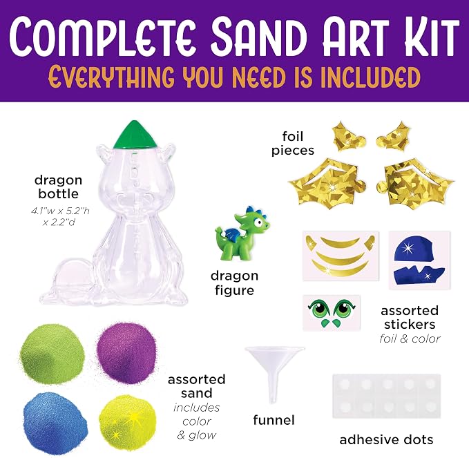 Creativity for Kids Sand Art Kit for Kids: Dragon | Peaceful Screen Free Summer - Image 4