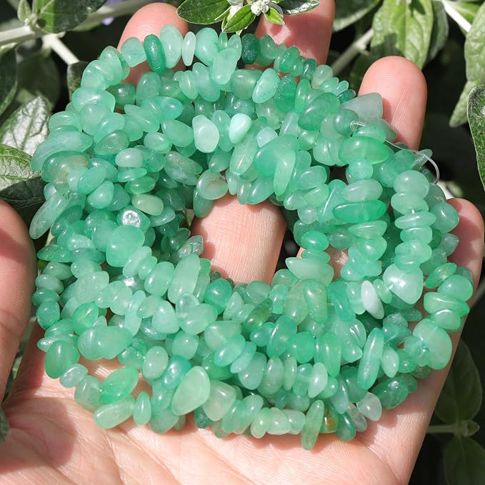 400pcs Natural Chip Stone Beads - Image 6
