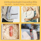 Riwiuue 668Pcs Lip Gloss Keychain Making Kit, DIY Charms Key Chain Kit - Image 6