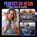CRAFT RESIN 500g UV Resin Kit Hard Type Low Viscosity – Crystal Clear and - Image 2