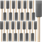 Bates- Foam Paint Brushes with Wood Handle, 1 Inch, 26 Pack, Sponge Brushes by BatesChoice