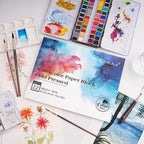 Watercolor Paper Block 9x12 Inch, Fuumuui 100% Cotton Paper Pad, 22 Sheets - Image 9