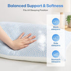 puredown® Cooling Goose Feather Down Pillow, King Size Bed Pillow Insert - Image 4