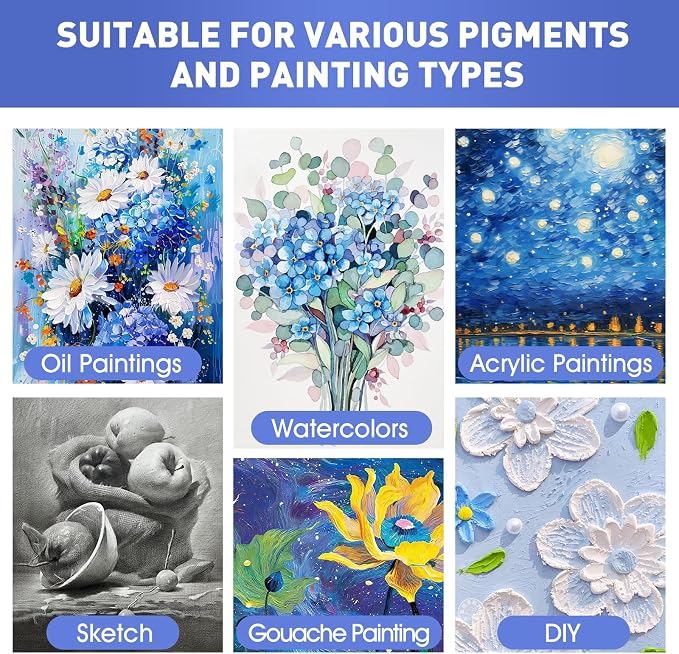 FUMILE 12x16 Canvas for Painting Stretched, 12 Pack Canvases for Painting-5/8 - Image 5