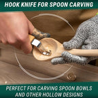 BeaverCraft S01 Wood Spoon Carving Knives Set Spoon Making Tools Kit Whittling - Image 3