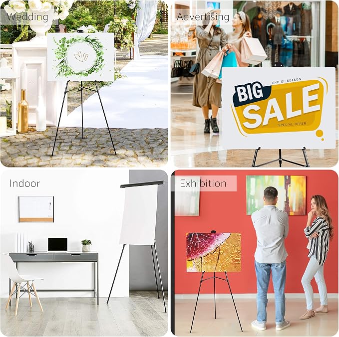 Amazon Basics Height Adjustable Aluminum Flipchart Easel Stand, - Image 7