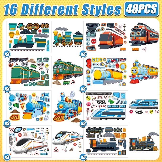 48 Sheets Create Vehicle of Dreams Stickers, Make Your Own Stickers - Image 3
