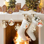 36PCS Wooden Hollow Christmas Ornaments - Image 2