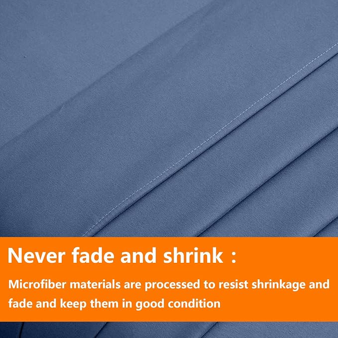 TAIMIT Slate Blue Full Size Comforter Set - Image 7