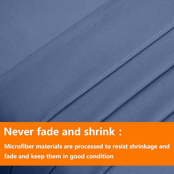 TAIMIT Slate Blue Queen Size Comforter Set - Image 7