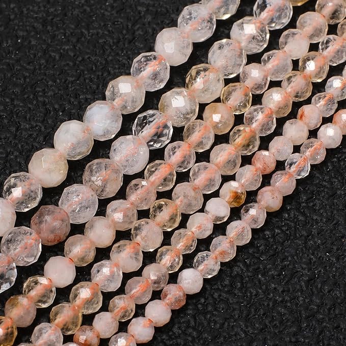 3mm 120pcs Transparent Citrine Tiny Gemstone Beads - Image 7