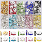 300 pcs 10mm Spacer Beads for Jewelry Making | Rondelle Bead Spacers Bulk by TINKRSTUFF