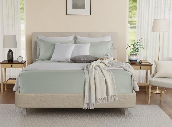 800TC 100% Egyptian Cotton Sateen Weave 3PC Twin XL Size Sheets Set, XL Twin - Image 7