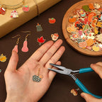 SANNIX 350pc Fall Charms, Thanksgiving Enamel Pumpkin Maple Leaf Turkey Autumn - Image 5