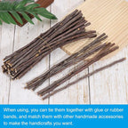 PATIKIL 60 Pcs / 30cm Wood Log Sticks, 0.2-0.5inch in Diameter Natural Driftwood - Image 4