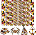 Tintnut Maryland Flag Heat Transfer Vinyl, 8 Sheets 12×10in Iron on Vinyl | PU by Tintnut