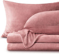 BEDELITE Flannel Sheets Twin Size Dusty Pink by BEDELITE