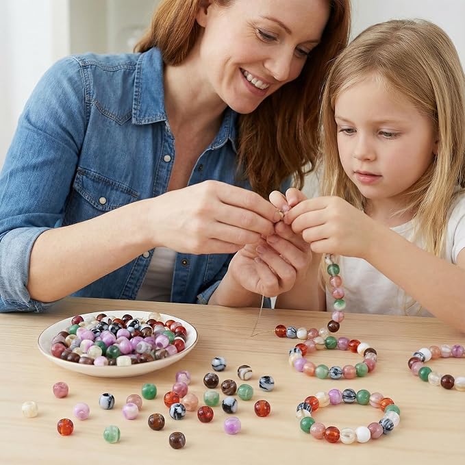 Pndeyo 120pcs Round Acrylic Beads - Image 4