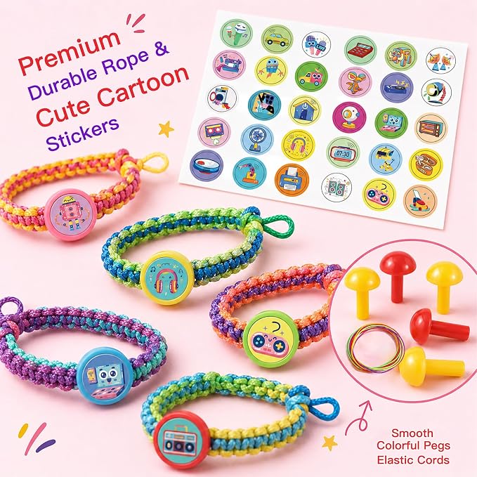 Arts and Crafts for Kids Age 8-12 Friendship Bracelet Making Kit for Girls - Image 6