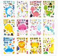 48 Sheets Create Funny Mixed Animals Stickers, Make a Face Stickers by Cosomia