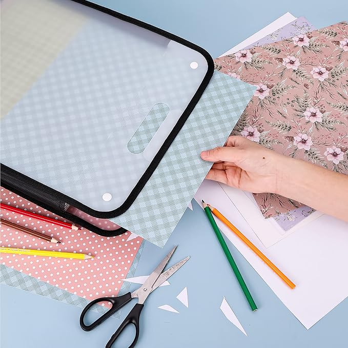 Caydo Scrapbook Paper Organizer, 3 Pack Expanding Paper Folio - Image 8