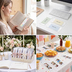 60 Pack Clear Bookmark Sleeves, 5.7 x 1.81in Blank Bookmark Holders - Image 7